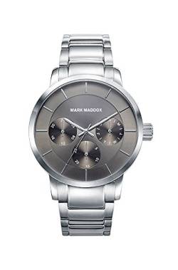 Mark Maddox Herren Analog Quarz Uhr mit Edelstahl Armband HM7014-57 von Mark Maddox