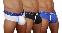 Mark7Gear Triple Pack Slips - Weiss, Blau, Schwarz - 3 Slips mit Boost Engeneering (Push-up), Mehrfarbig, XL von Mark7Gear