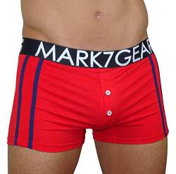 Mark7Gear Unterhose Kelson, Underwear/Loungewear Herren Pant in Chili Red, Small, mit Jock-UP Technologie von Mark7Gear