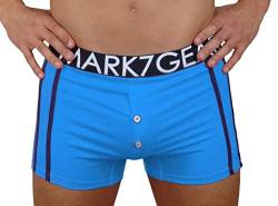 Mark7Gear Unterhose Kelson, Underwear Herren Pant in Ibiza Blue, Large, mit Jock-Booster von Mark7Gear
