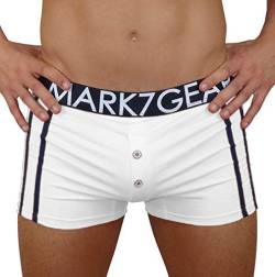Mark7Gear Unterhose Kelson, Underwear Herren Pant in Off White, Medium, mit Jock-Booster von Mark7Gear