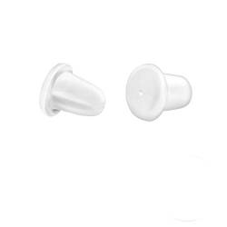 1 Paar Ersatz Ohrstecker Verschluss aus Silikon Ohrring Feststeller für Empfindliche Ohren. von Markenlos