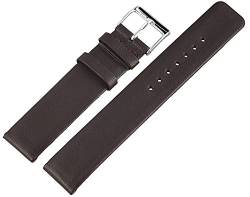 Leder Uhrenarmband Uhrenband Uhrband Ersatzband Armband braun ohne Naht 891870001018 Stegbreite 18 mm von Markenlos