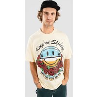 Market Smiley Keep On Shining T-Shirt cream von Market