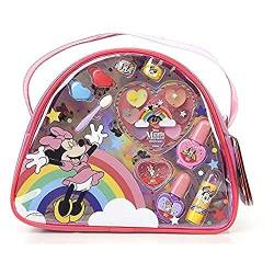 Markwins Minnie Mouse Magic Beauty Bag – Make-up-Set für Mädchen – kleine Handtasche Minnie – bunte Sets und Make-up-Accessoires – Spielzeug und Geschenke für Kinder von Markwins