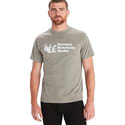 Marmot Herren Mmw Heavyweight Tee Ss Tshirt, Kohle (Charcoal Heather), M von Marmot