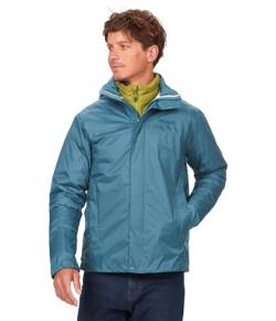 Marmot M Precip Eco Jacket Blau - Wasserdichte atmungsaktive Herren Regenjacke, Größe XL - Farbe Moon River von Marmot