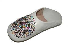 Marrakech Accessoires Orientalische Schuhe Babouche Hausschuhe Pantoffel Slipper aus Marokko - Damen - 905363-0035, Schuhgrösse:41 von Marrakech Accessoires
