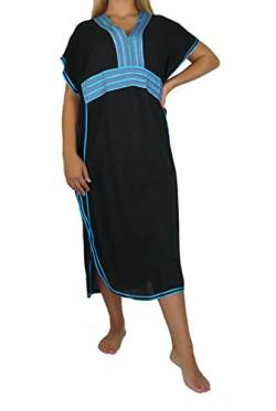 Marrakech Accessoires Orientalisches Kleid Kaftan Tunikakleid Strandkleid Sommerkleid Maxi, Grösse:L von Marrakech Accessoires