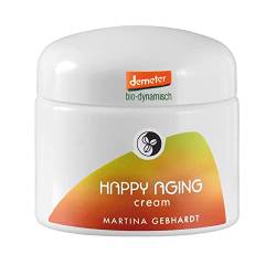 Martina Gebhardt HAPPY AGING Cream (50ml) • Reichhaltige Gesichtscreme für regenerationsbedürftige & reife Haut • Feuchtigkeitscreme Gesicht • Naturkosmetik von Martina Gebhardt
