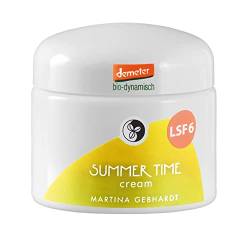 Martina Gebhardt SUMMER TIME Cream (50ml) • Gesichtscreme mit LSF 6 • Für (sonnen-) gestresste & gereizte Haut • Feuchtigkeitscreme Gesicht • Bio-Creme Naturkosmetik von Martina Gebhardt