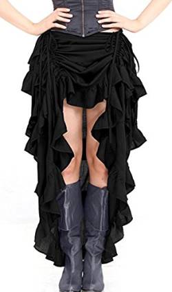 Martya Damen Gothic Elastische Kostüm Steampunk Spitze Party Rock von Martya