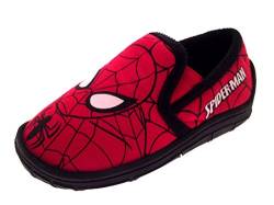 Hausschuhe für Kinder, Jungen, im Spiderman-Stil, Superhelden-Motiv, Schlupfschuhe, Kleinkindschuhe, Größe 18,5 bis 20,5, - Spiderman - Swinging City - Größe: 25 EU Kinder von Marvel