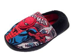 Hausschuhe für Kinder, Jungen, im Spiderman-Stil, Superhelden-Motiv, Schlupfschuhe, Kleinkindschuhe, Größe 18,5 bis 20,5, - Spiderman - Swinging City - Größe: 28 EU Kinder von Marvel