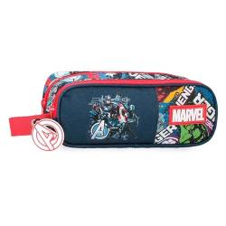 Joumma Marvel Avengers Legendary Doppeletui, Blau, 23 x 9 x 7 cm, Polyester, L, blau, Doppelmäppchen von Marvel