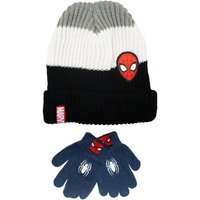 MARVEL Jerseymütze Spiderman Kinder Herbst Winter Set Mütze plus Handschuhe Gr. 52 bis 54 von Marvel