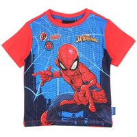 MARVEL Print-Shirt Marvel Spiderman Kinder Jungen T-Shirt Kurzarm Shirt Gr. 98 bis 128, Baumwolle von Marvel