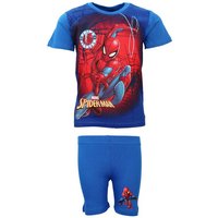 MARVEL Print-Shirt Marvel Spiderman Sommerset Shorts plus T-Shirt Gr. 98 bis 128 reine Baumwolle von Marvel