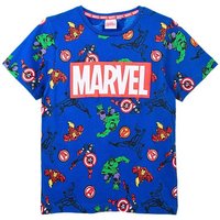 MARVEL T-Shirt Avengers Kinder Kurzarmshirt aus Baumwolljersey Gr.104 - 140 cm von Marvel