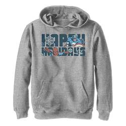 Marvel Avengers Classic - Happiest Of Holidays YTH Hoodie Heather grey 7/8 von Marvel