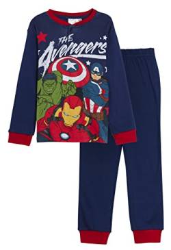 Marvel Avengers Schlafanzug für Jungen, luxuriös, volle Länge, in Geschenkbox, Navy, 5 Jahre von Marvel