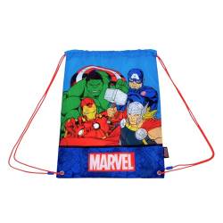 Marvel Avengers Turnbeutel für Jungen, Schultasche, Kinder-Rucksack mit Kordelzug, Gepäcktasche, Reisesack-Rucksack, Geschenk für Kinder von Marvel