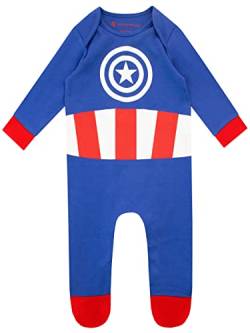 Marvel Baby Jungen Schlafanzug Captain America Blau 56-68 von Marvel