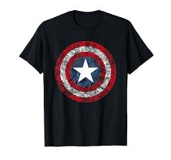 Marvel Captain America Shield Comic Page Fill Logo T-Shirt von Marvel