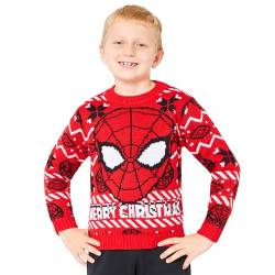Marvel Christmas Pullover Jungen, Spiderman Weihnachts Sweatshirt Jungen Kinder 4-12 Jahre Jungs (Rot, 4-5 Jahre) von Marvel