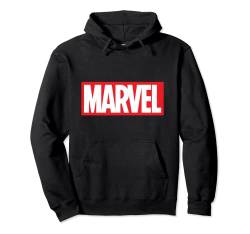 Marvel Classic Distressed Logo Hooded Sweatshirt Pullover Hoodie, Langarm von Marvel