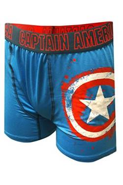 Marvel Comics Avengers Captain America Boxershorts - Blau - Large von Marvel