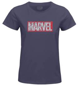 Marvel Damen Womarcots037 T-Shirt, mausgrau, M von Marvel