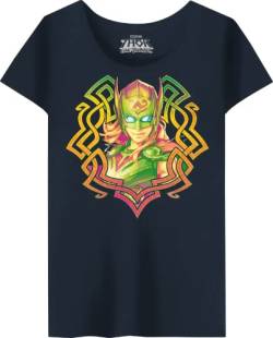 Marvel Damen Wotlatmts002 T-Shirt, Marineblau, X-Large von Marvel