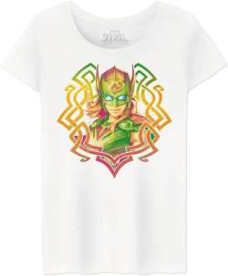 Marvel Damen Wotlatmts002 T-Shirt, weiß, X-Large von Marvel