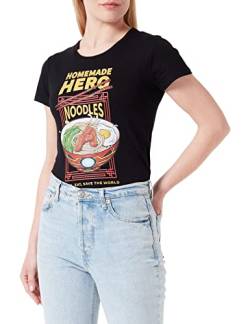 Marvel Damen womarcots034 T-Shirt, Schwarz, M von Marvel