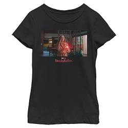 Marvel Girl's Girl´s Short Sleeve Classic Fit T-Shirt, Black, M von Marvel