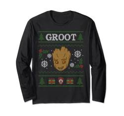 Marvel Groot Guardians of the Galaxy Ugly Christmas Sweater Langarmshirt von Marvel