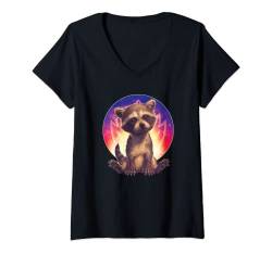 Marvel Guardians of the Galaxy Volume 3 Baby Rocket Raccoon T-Shirt mit V-Ausschnitt von Marvel