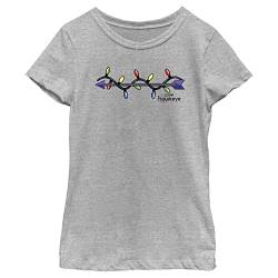 Marvel Hawkeye Arrow Chirstmas Lights Logo Girls T-Shirt, Athletic Heather, X-Small von Marvel