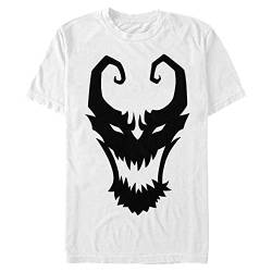 Marvel Herren Anti-Venom Gesicht T-Shirt, Weiß, L Groß Tall von Marvel