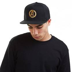 Marvel Herren Avengers Logo Baseball Cap, Schwarz (Black Blk), One Size von Marvel