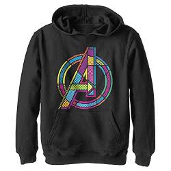 Marvel Herren Halftone Pop A Hoodie, Schwarz, L von Marvel