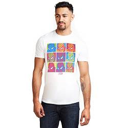 Marvel Herren Marvel - Pop Art Spidey Mens White Sml T Shirt, Weiß (White Wht), S EU von Marvel