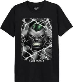 Marvel Herren Mehulkcts063 T-Shirt, Schwarz, L von Marvel