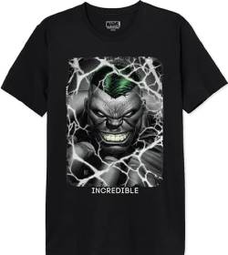 Marvel Herren Mehulkcts063 T-Shirt, Schwarz, XXL von Marvel