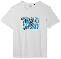Marvel Herren Metlatmts005 T-Shirt, weiß, M von Marvel
