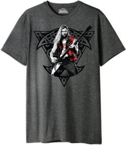 Marvel Herren Metlatmts011 T-Shirt, anthrazit, S von Marvel