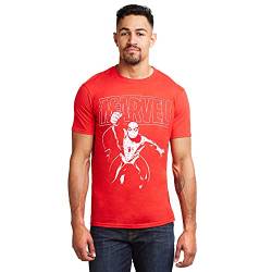 Marvel Herren Spiderman Logo Swing T Shirt, Rot (Cherry Red Red), L EU von Marvel