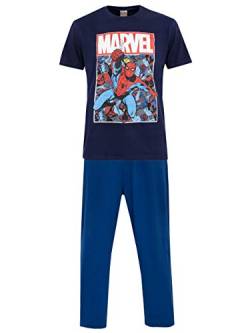 Marvel Herren Spiderman Schlafanzug Blau Large von Marvel