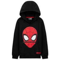 Marvel Hoodie Jungen - Spiderman Hoodie Kinder von 3-12 Jahren - Jungen Pullover mit Bündchen an Ärmel und Taille (Schwarz, 4-5 Jahre) von Marvel